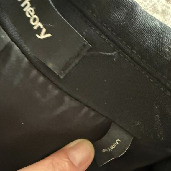 Theory Blazer Classic Black 2 Button Size 8 - Picture 3 of 5